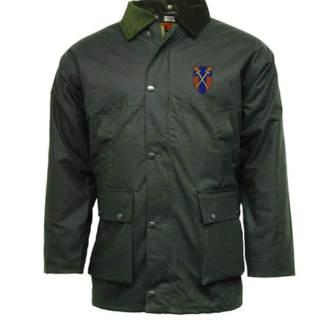 British Forces Germany Embroidered Padded Wax Jacket