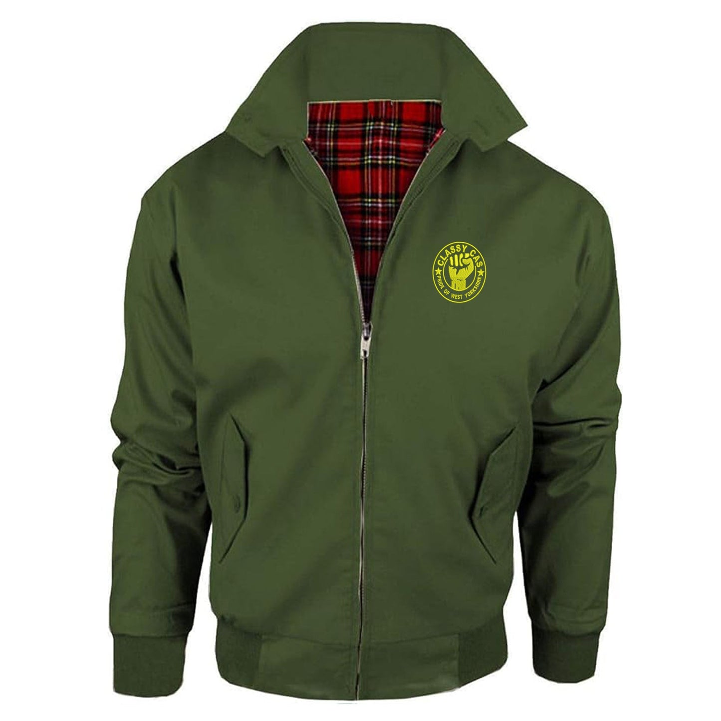 Classy Cas Pride of West Yorkshire Embroidered Classic Harrington Jacket