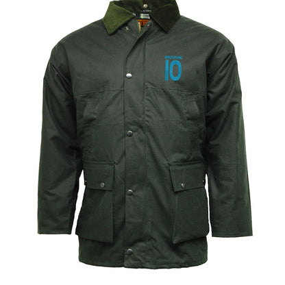 Brooking 10 Embroidered Padded Wax Jacket