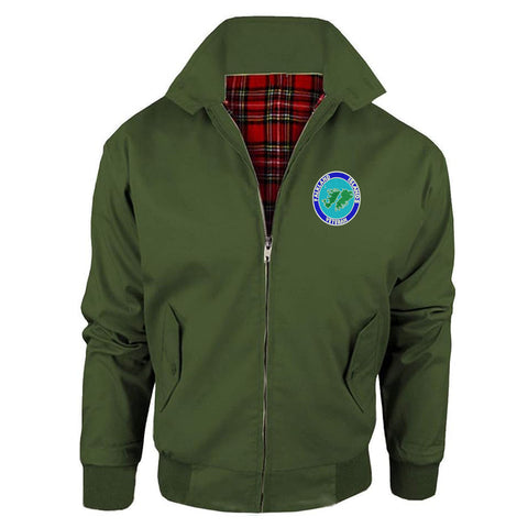 Falkland Islands Veteran Embroidered Classic Harrington Jacket