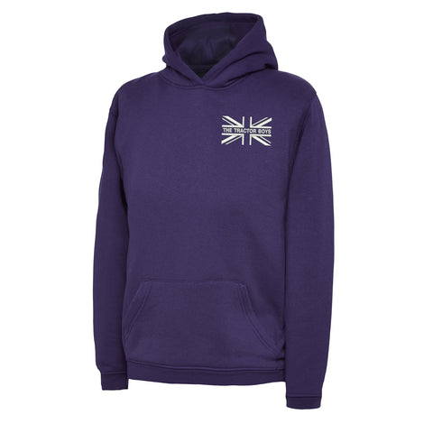 The Tractor Boys Union Jack Embroidered Children's Hoodie