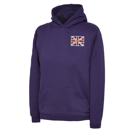 Bath Union Jack Embroidered Children's Hoodie