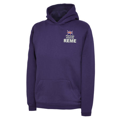 Proud to Have Served in The REME Embroidered Children's Hoodie