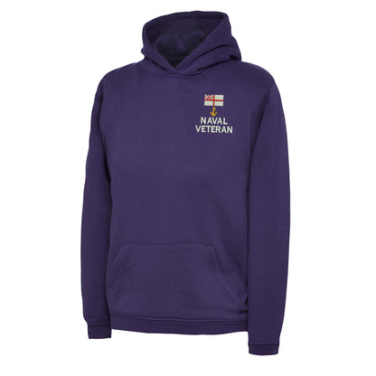 White Ensign Naval Anchor Veteran Children's Hoodie