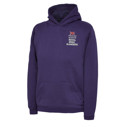 Proud to Have Served in The Royal Irish Rangers Embroidered Children's Hoodie