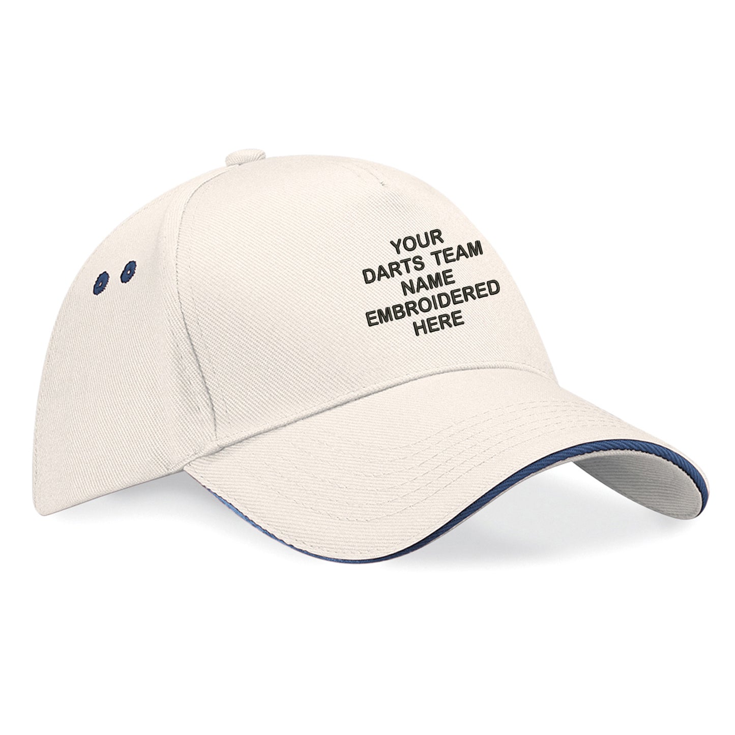 Personalised Darts Team Embroidered Baseball Cap