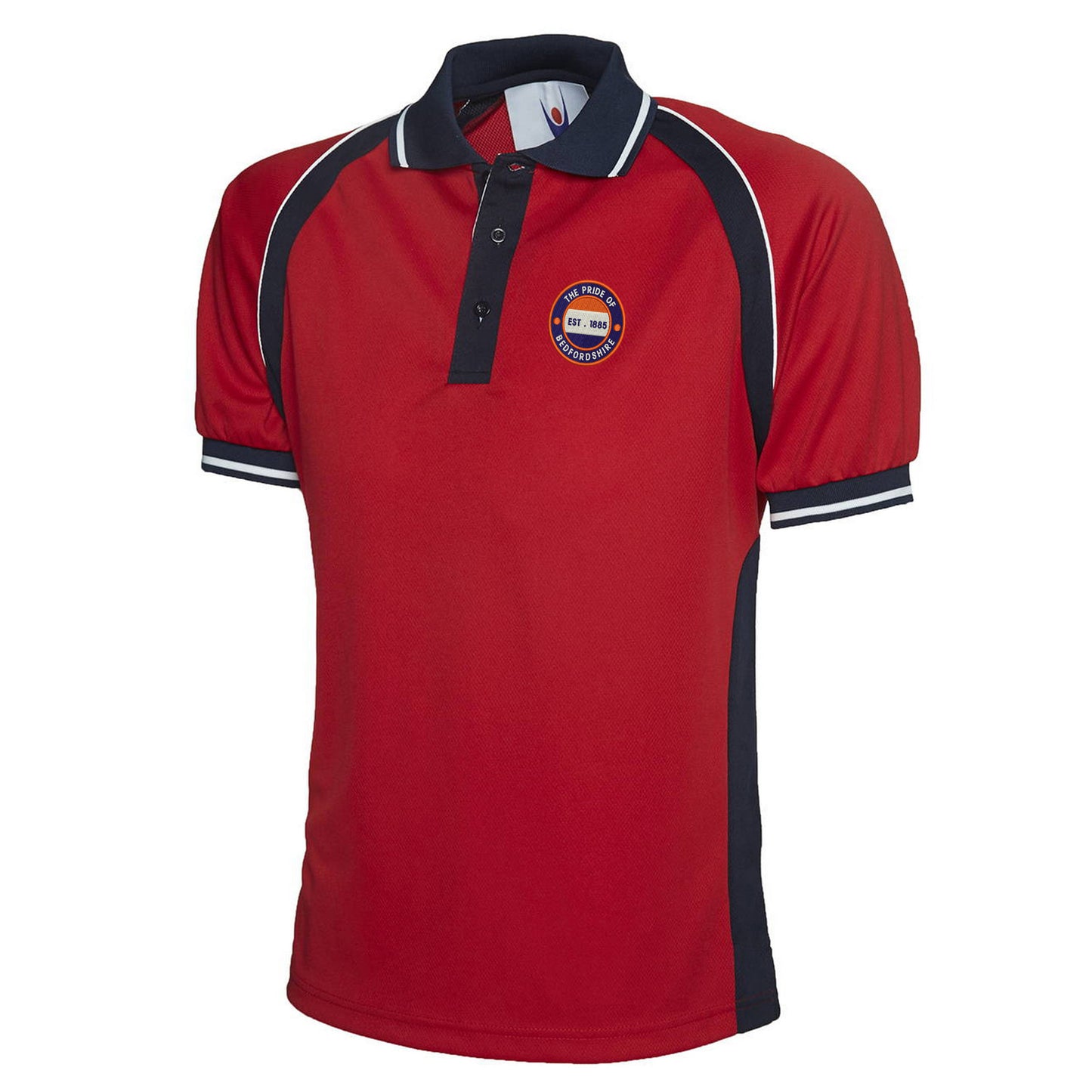 Luton Pride of Bedfordshire Embroidered Polyester Sports Polo Shirt