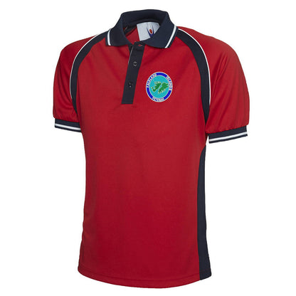 Falkland Islands Veteran Embroidered Polyester Sports Polo Shirt