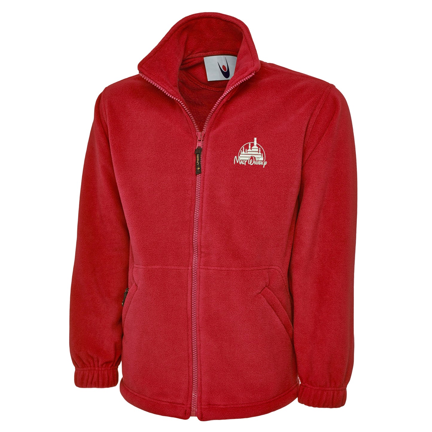 Malt Whisky Embroidered Premium Fleece Jacket