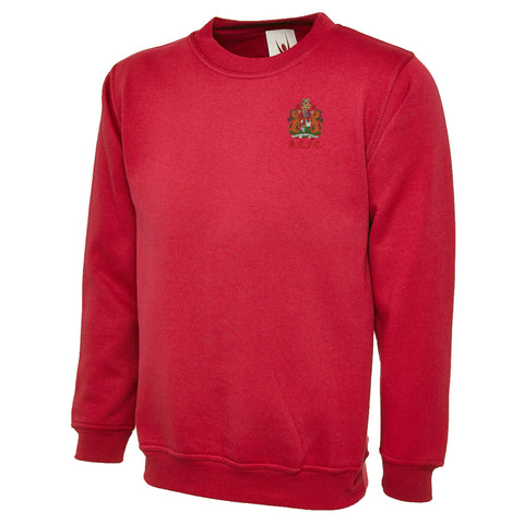 Retro Bristol City 1950s Embroidered Classic Sweatshirt