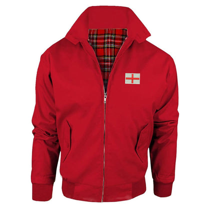 Flag of England Embroidered Classic Harrington Jacket