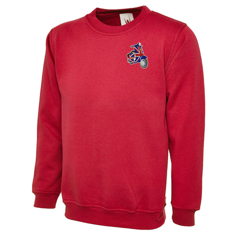 MOD Union Jack Scooter Embroidered Classic Sweatshirt