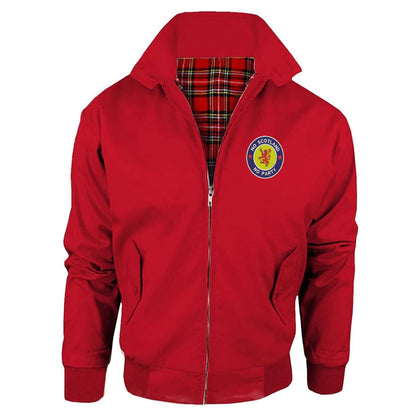 No Scotland No Party Embroidered Classic Harrington Jacket