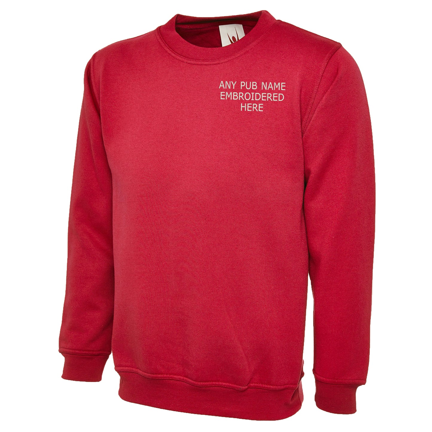 Personalised Embroidered Pub Embroidered Classic Sweatshirt