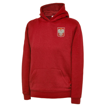 Retro Poland Embroidered Children's Hoodie