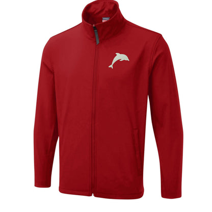 Dolphin Embroidered Lightweight Soft Shell Jacket