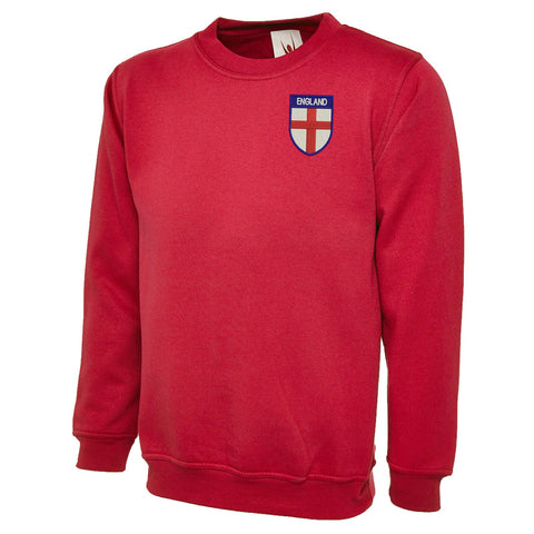 Flag of England Shield Embroidered Classic Sweatshirt