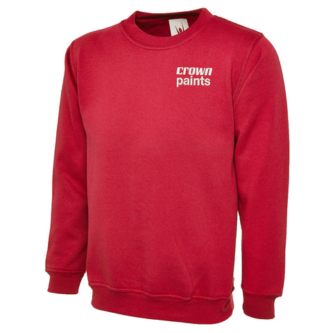 Retro Crown Paints Embroidered Classic Sweatshirt