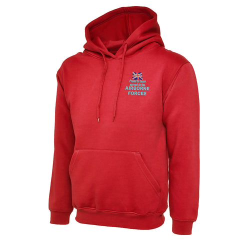 Proud to Have Served in The Airborne Forces Embroidered Classic Hoodie