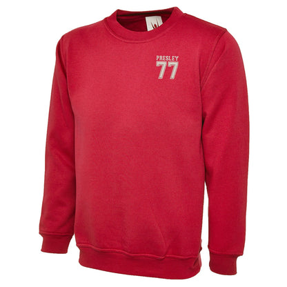 Presley 77 Embroidered Classic Sweatshirt