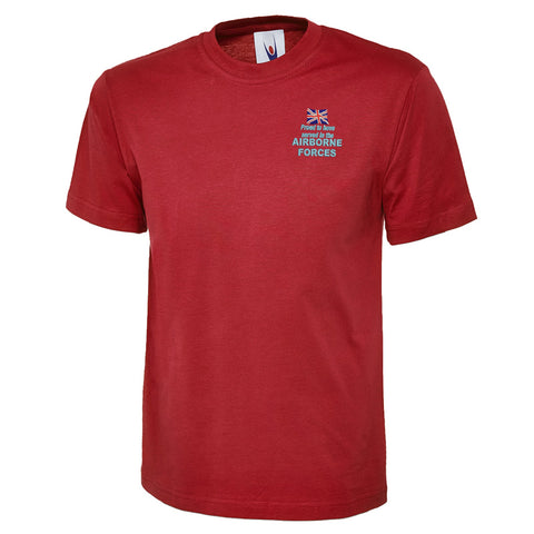 Proud to Have Served in The Airborne Forces Embroidered Classic T-Shirt