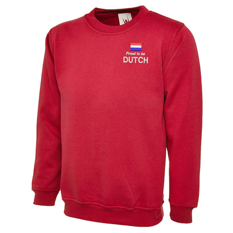 Proud to be Dutch Embroidered Classic Sweatshirt