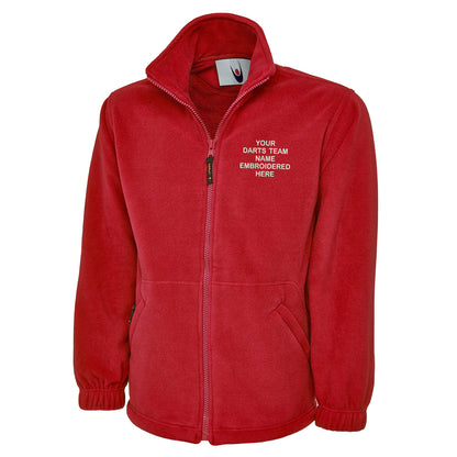 Personalised Darts Team Embroidered Premium Fleece Jacket