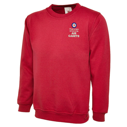 Proud to Have Served in The Air Cadets Embroidered Classic Sweatshirt