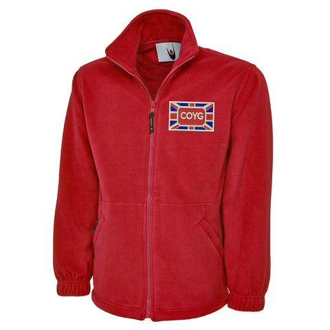 COYG Union Jack Embroidered Premium Fleece Jacket