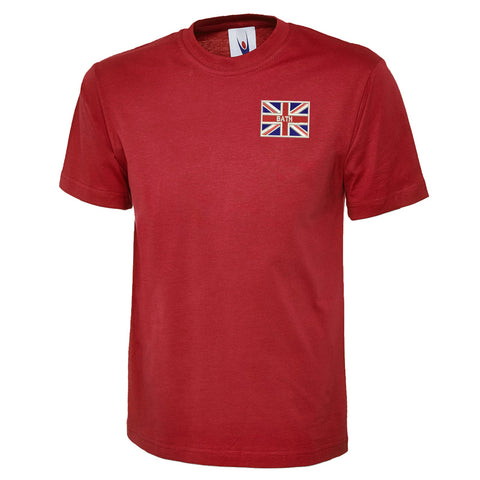 Bath Union Jack Embroidered Classic T-Shirt