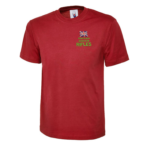 Proud to Have Served in The Rifles Embroidered Children's T-Shirt