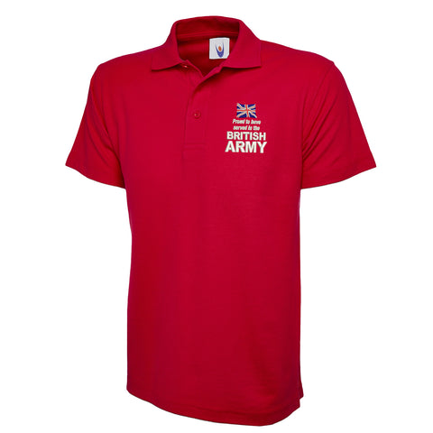 Proud to Have Served in The British Army Polo Shirt