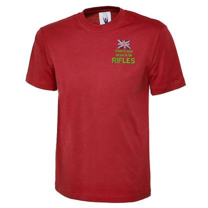 Proud to Have Served in The Rifles Embroidered Classic T-Shirt