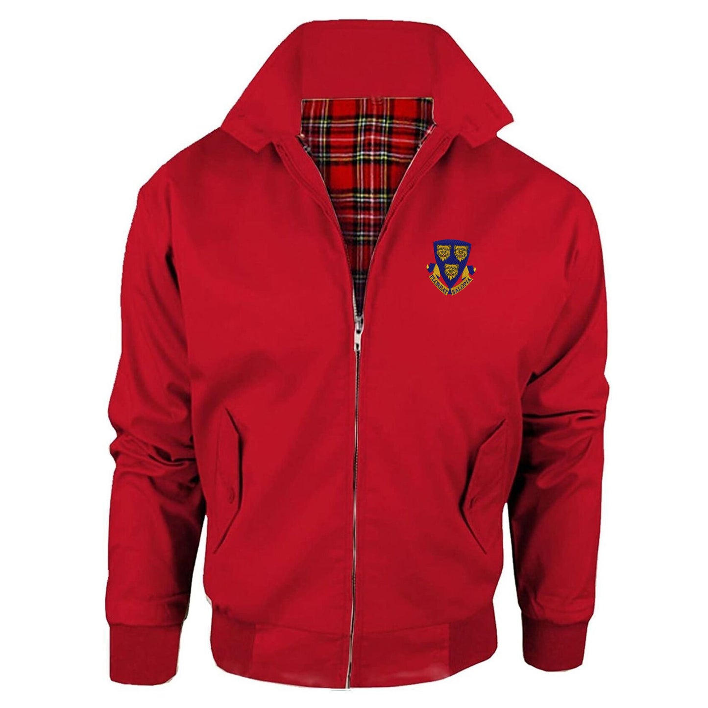 Shrewsbury Coat of Arms Embroidered Classic Harrington Jacket