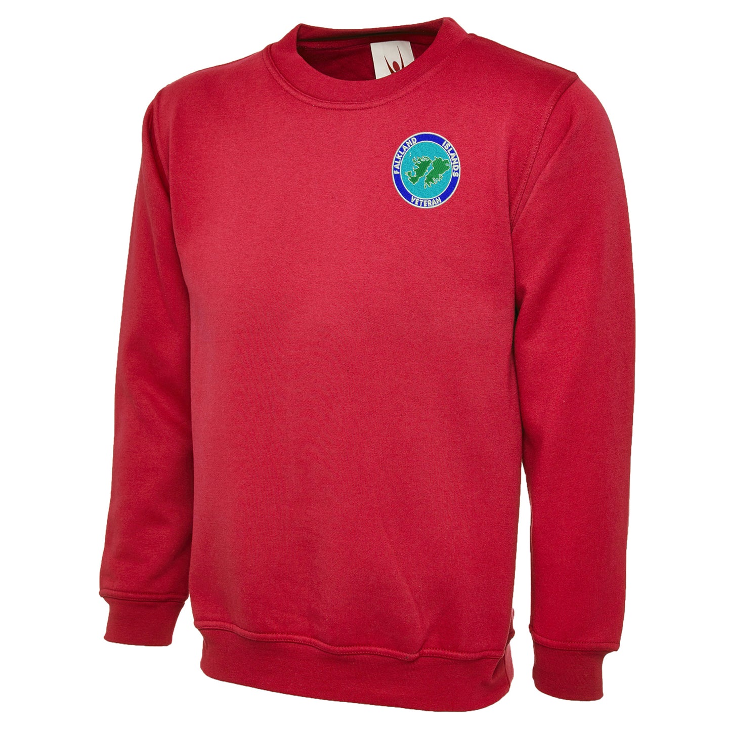 Falkland Islands Veteran Embroidered Classic Sweatshirt