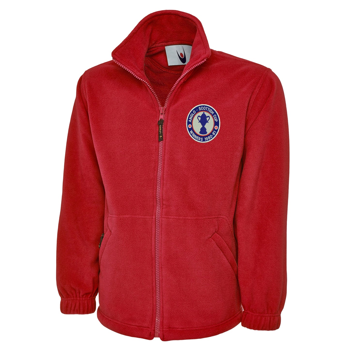 Retro Chesterfield Anglo-Scottish Cup Winners 1981 Embroidered Premium Fleece Jacket