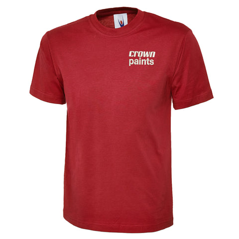 Retro Crown Paints Embroidered Classic T-Shirt