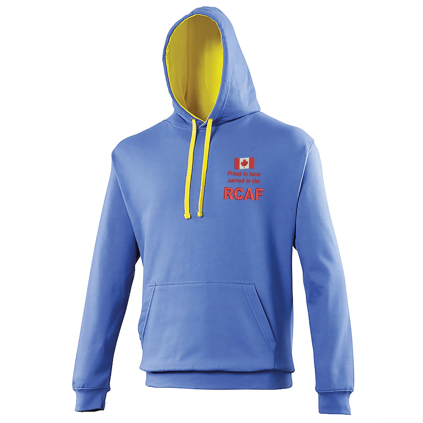 Proud to Have Served in The RCAF Embroidered Contrast Hoodie