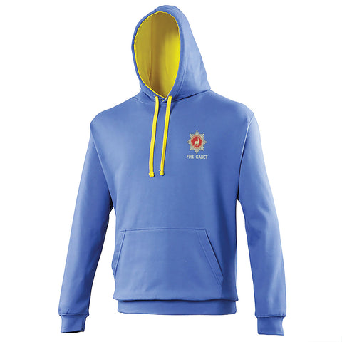 Hertfordshire Fire Service Fire Cadet Embroidered Contrast Hoodie