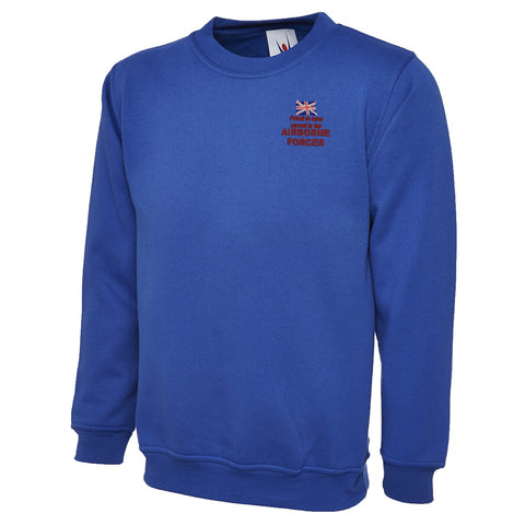 Proud to Have Served in The Airborne Forces Embroidered Classic Sweatshirt