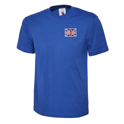 England Coloured Union Jack Embroidered Children's T-Shirt