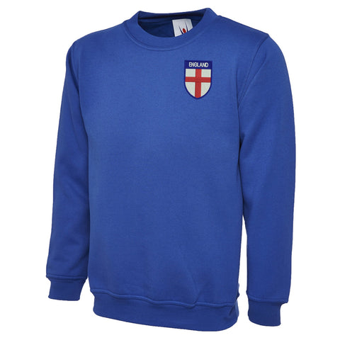 Flag of England Shield Embroidered Classic Sweatshirt