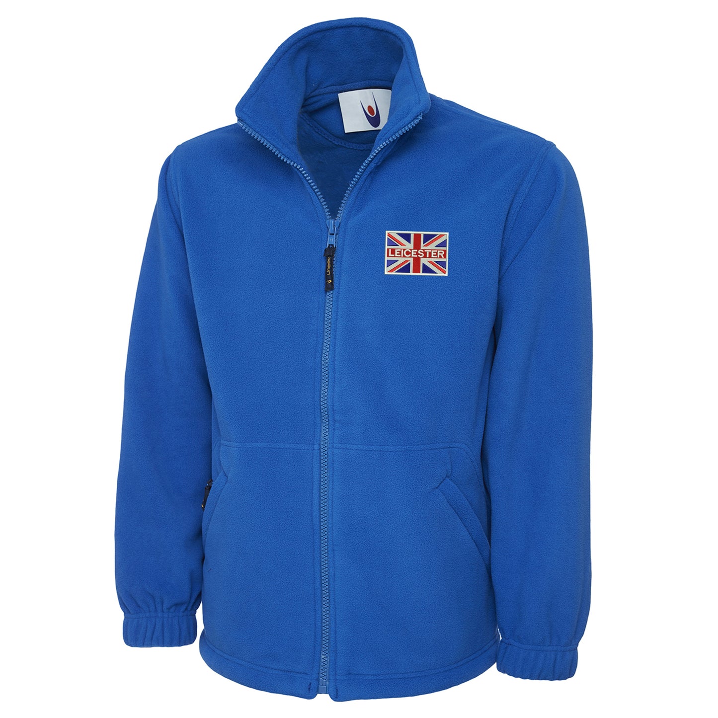 Leicester Coloured Union Jack Embroidered Premium Fleece Jacket