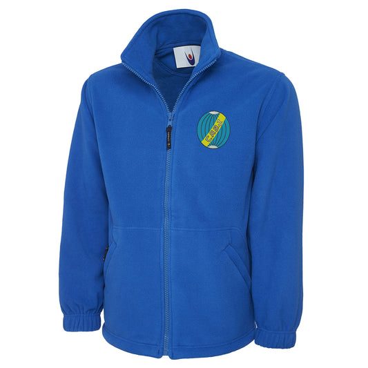 Retro Boca Juniors 1912 Embroidered Premium Fleece Jacket