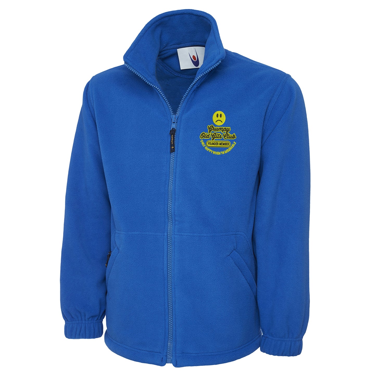 Grumpy Old Gits Club Founder Member Embroidered Premium Fleece Jacket