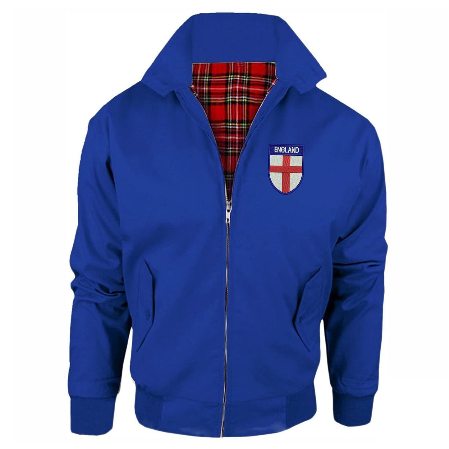 Flag of England Shield Embroidered Classic Harrington Jacket