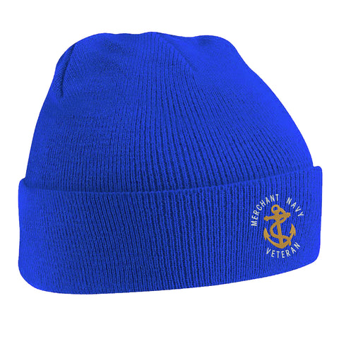 Royal Navy Veteran Anchor Beanie Hat