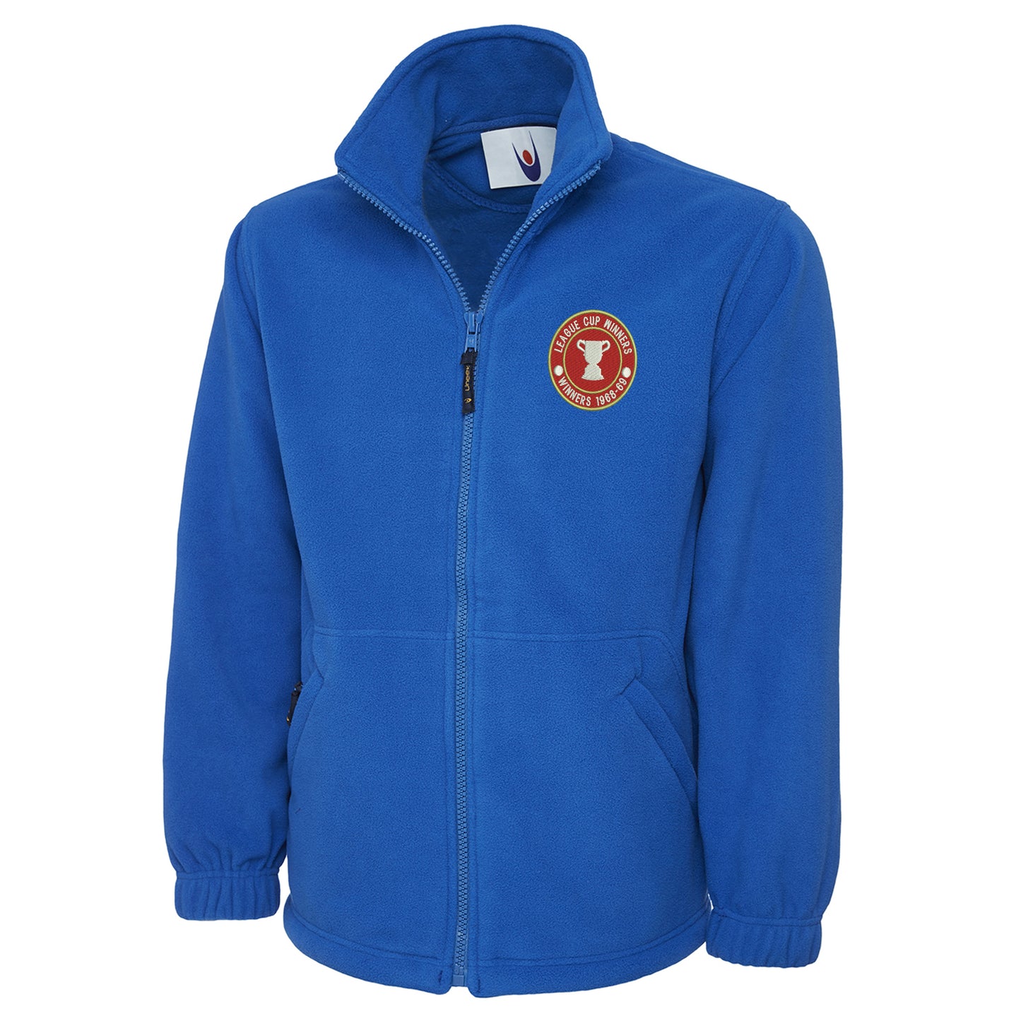 Retro Swindon Town Football League Cup Winners 1969 Embroidered Premium Fleece Jacket