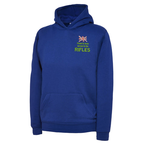 Proud to Have Served in The Rifles Embroidered Children's Hoodie