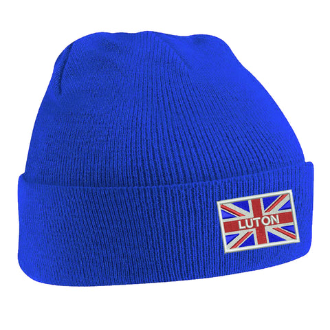 Luton Coloured Union Jack Beanie Hat